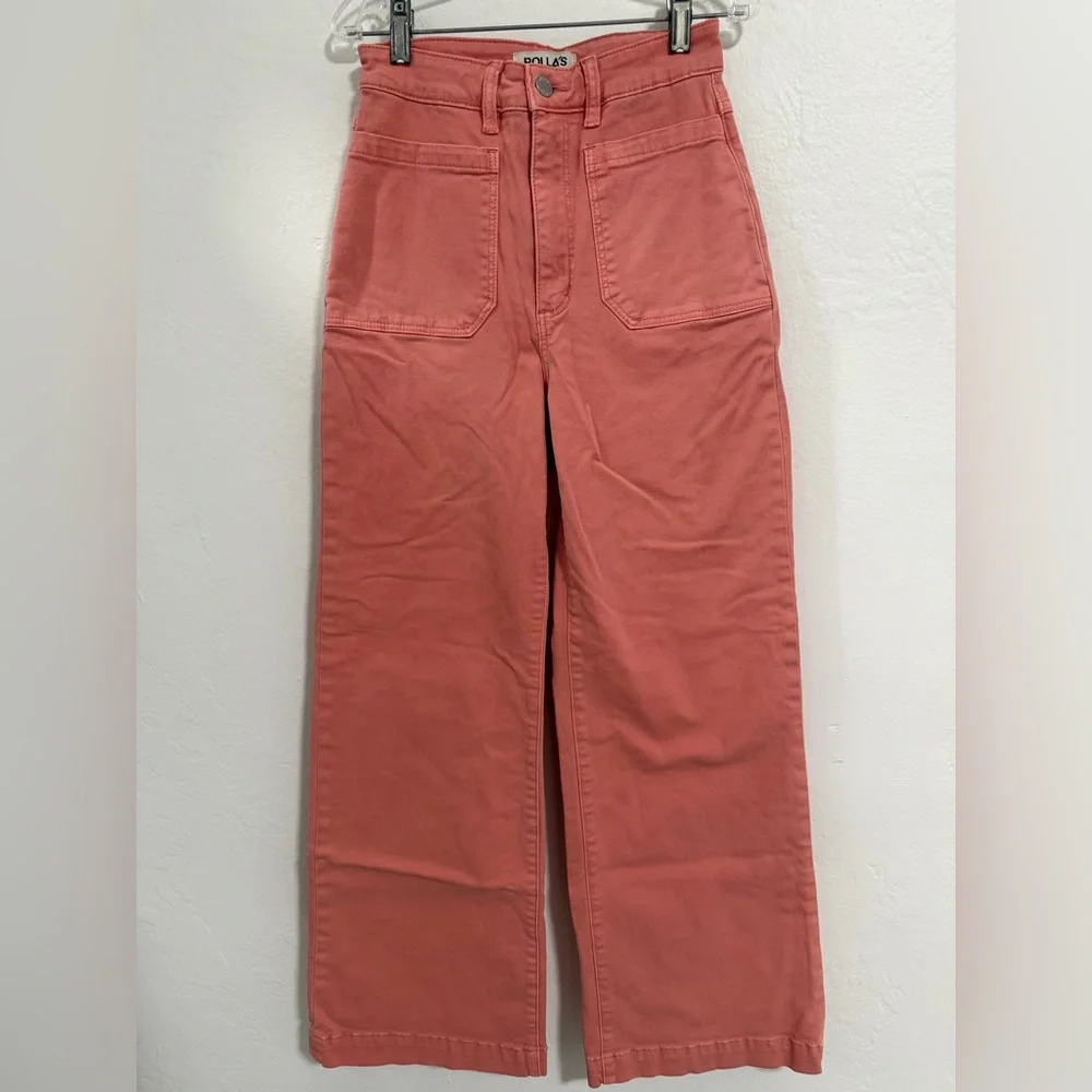 Rolla's Sailor Scoop Ankle Crop Jeans -Rose Size 26 - Picture 3 of 11